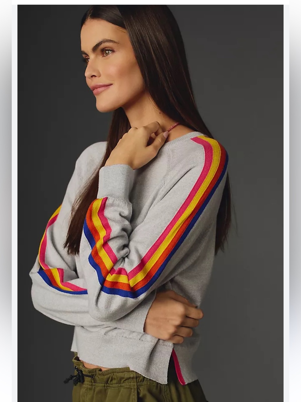 Maeve Striped Pullover Sweater - Picture 3 of 10